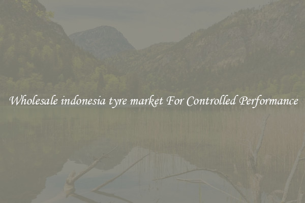 Wholesale indonesia tyre market For Controlled Performance