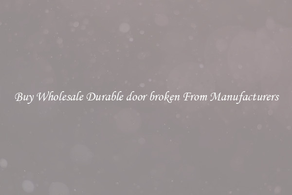 Buy Wholesale Durable door broken From Manufacturers