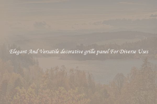 Elegant And Versatile decorative grille panel For Diverse Uses