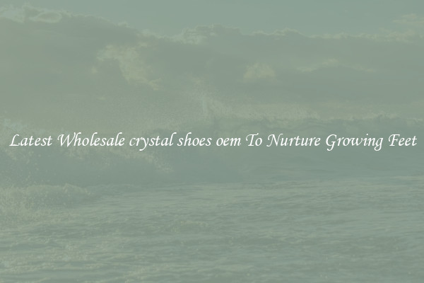 Latest Wholesale crystal shoes oem To Nurture Growing Feet