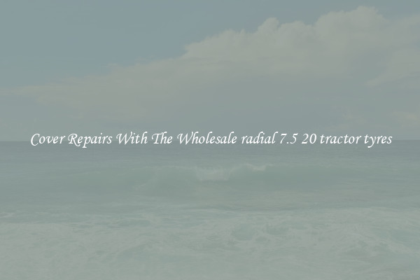  Cover Repairs With The Wholesale radial 7.5 20 tractor tyres 