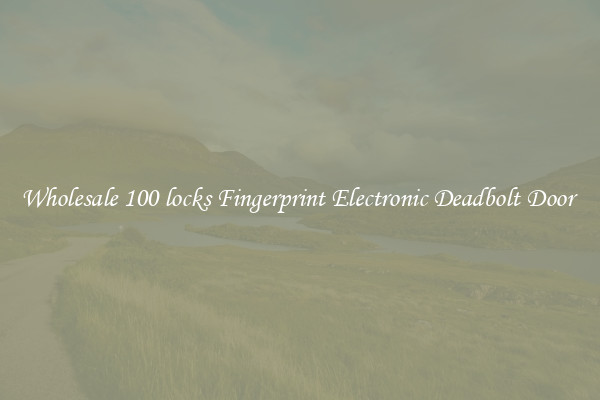 Wholesale 100 locks Fingerprint Electronic Deadbolt Door 