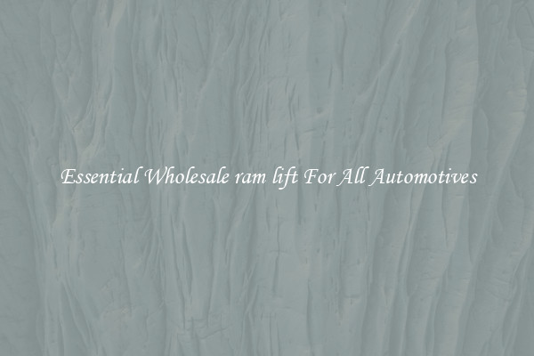 Essential Wholesale ram lift For All Automotives