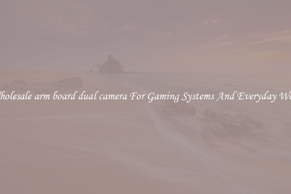 Wholesale arm board dual camera For Gaming Systems And Everyday Work