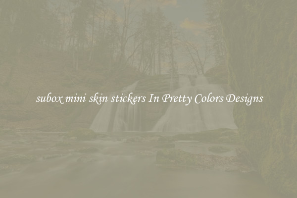 subox mini skin stickers In Pretty Colors Designs