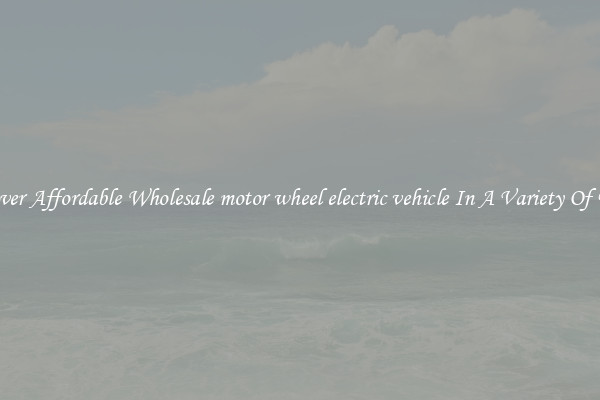 Discover Affordable Wholesale motor wheel electric vehicle In A Variety Of Forms
